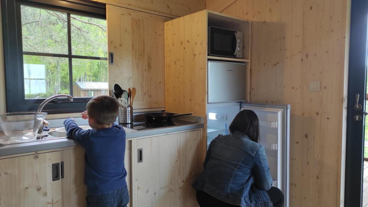 Lacustra Cabanes accessibles en canoé et Chalets tout confort Flayat Extérieur photo